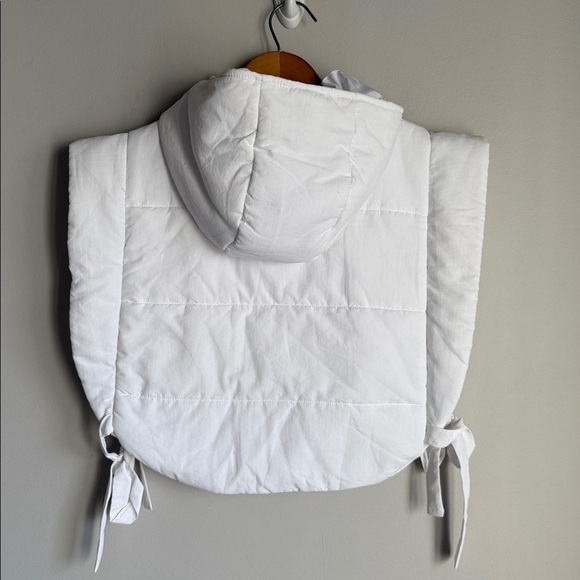 NEW anthropologie cropped puffer vest white Onesize - Picture 4 of 9